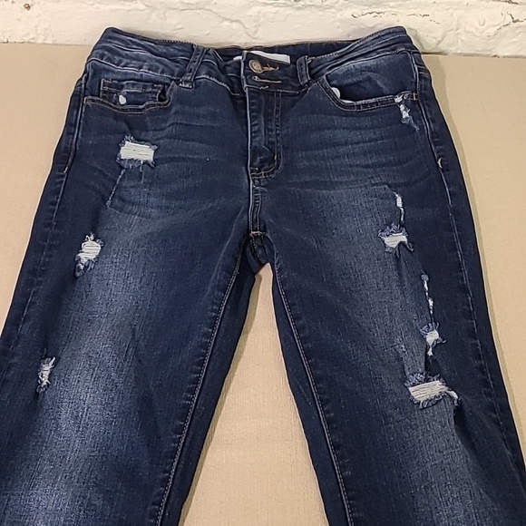 VERVET BY FLYING MONKEY Denim - Vervet Distressed Dark Wash Jeans Size 27 Waist